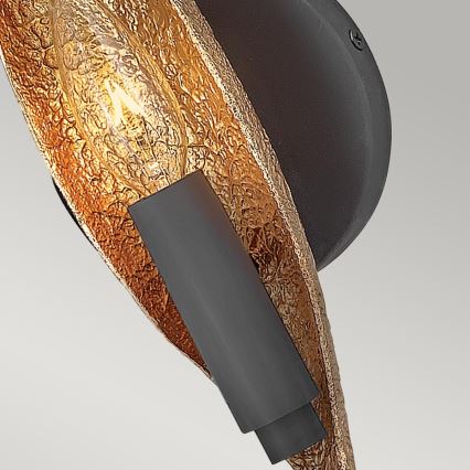 Quintiesse - Nástěnné svítidlo WILLOW 1xE14/40W/230V zlatá/černá