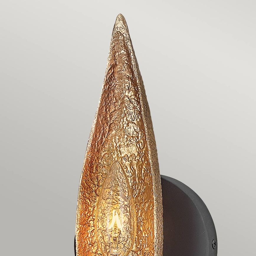 Quintiesse - Nástěnné svítidlo WILLOW 1xE14/40W/230V zlatá/černá