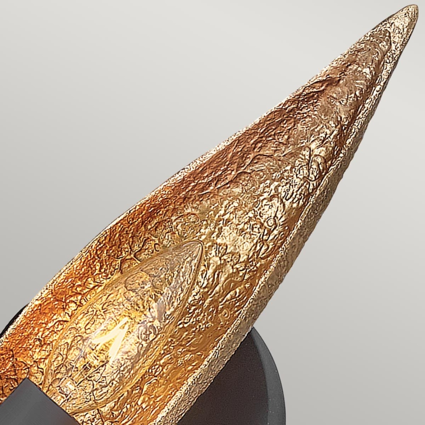 Quintiesse - Nástěnné svítidlo WILLOW 1xE14/40W/230V zlatá/černá