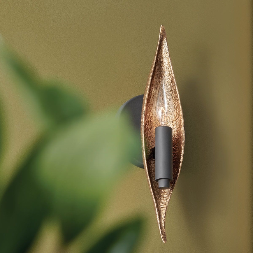 Quintiesse - Nástěnné svítidlo WILLOW 1xE14/40W/230V zlatá/černá