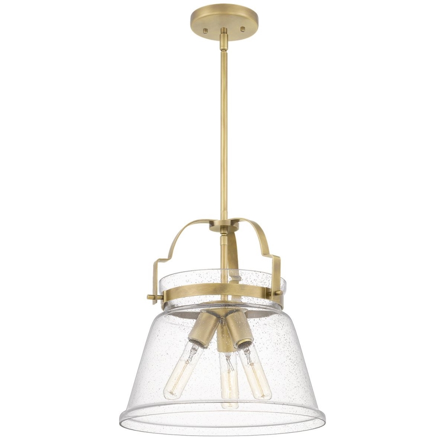 Quintiesse - Lustr na tyči WIMBERLEY 3xE27/60W/230V pr. 35,6 cm zlatá