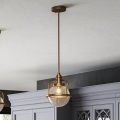 Quintiesse - Venkovní lustr na tyči TRIOCENT 1xE27/40W/230V pr. 24 cm IP44 bronzová