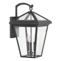 Quintiesse - Venkovní nástěnná lampa ALFORD L 3xE14/40W/230V IP44 černá