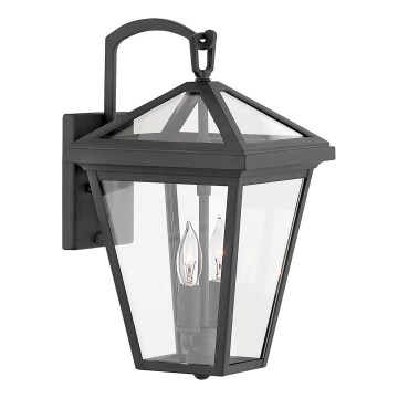 Quintiesse - Venkovní nástěnná lampa ALFORD S 2xE14/40W/230V IP44 černá