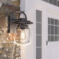 Quintiesse - Venkovní nástěnná lampa LASALLE S 1xE27/60W/230V IP44 bronzová