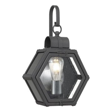 Quintiesse - Venkovní nástěnné svítidlo HEATH S 1xE27/60W/230V IP44 černá