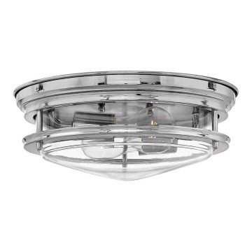 Quintiesse - Venkovní stropní svítidlo HADRIAN 2xE27/40W/230V pr. 27,8 cm IP44 lesklý chrom