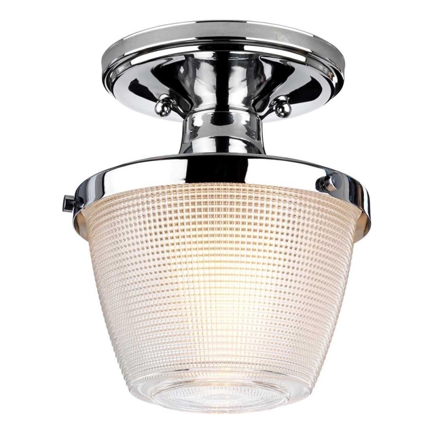 Quoizel - Koupelnové stropní svítidlo DUBLIN 1xE27/40W/230V IP44 lesklý chrom