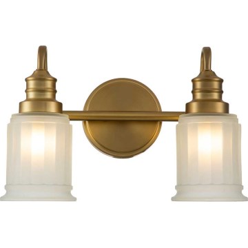 Quoizel - LED Koupelnové nástěnné svítidlo SWELL 2xG9/3W/230V IP44 zlatá