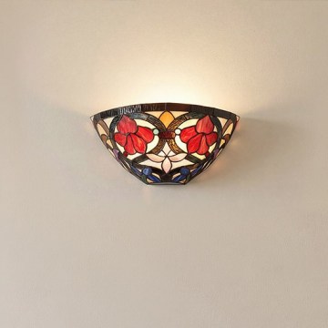 Quoizel - Nástěnné svítidlo Tiffany LARISSA 2xE14/40W/230V