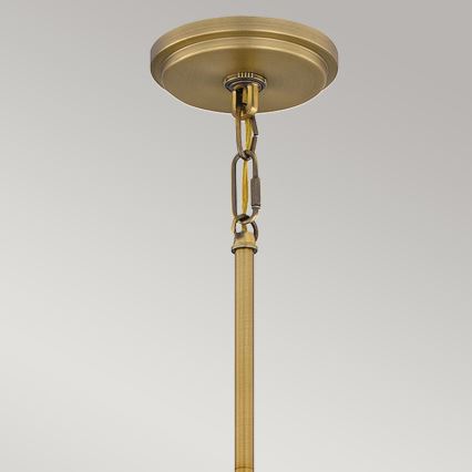 Quoizel - Lustr na tyči BRECKEN 2xE27/60W/230V zlatá/dekor mramoru