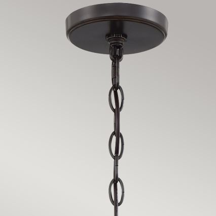 Quoizel - Lustr na řetězu CASABLANCA 3xE27/60W/230V hnědá