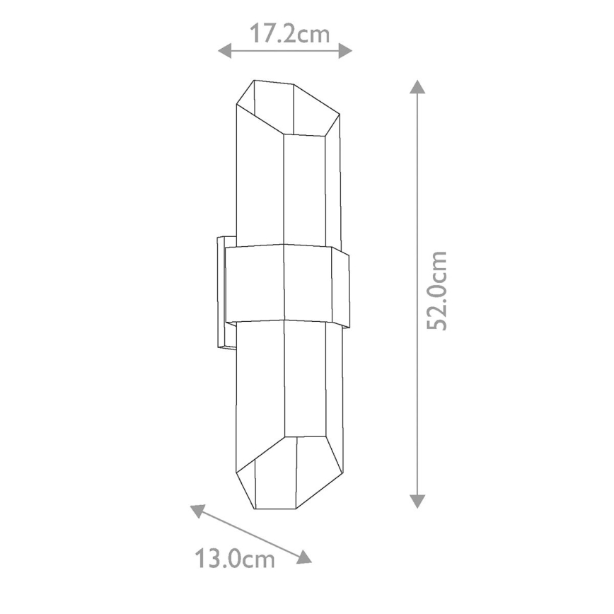 Quoizel - LED Venkovní svítidlo CHASM 2xLED/9,5W/230V IP44