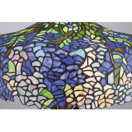 Quoizel - Stolní lampa Tiffany COBALT 3xE27/60W/230V