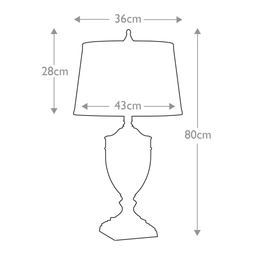 Quoizel - Stolní lampa DENNISON 1xE27/60W/230V zlatá