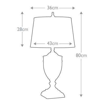 Quoizel - Stolní lampa DENNISON 1xE27/60W/230V bronzová