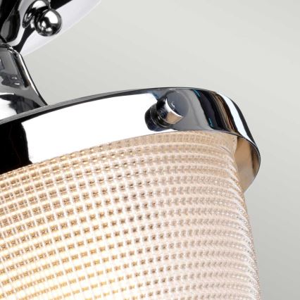 Quoizel - Koupelnové stropní svítidlo DUBLIN 1xE27/40W/230V IP44 lesklý chrom