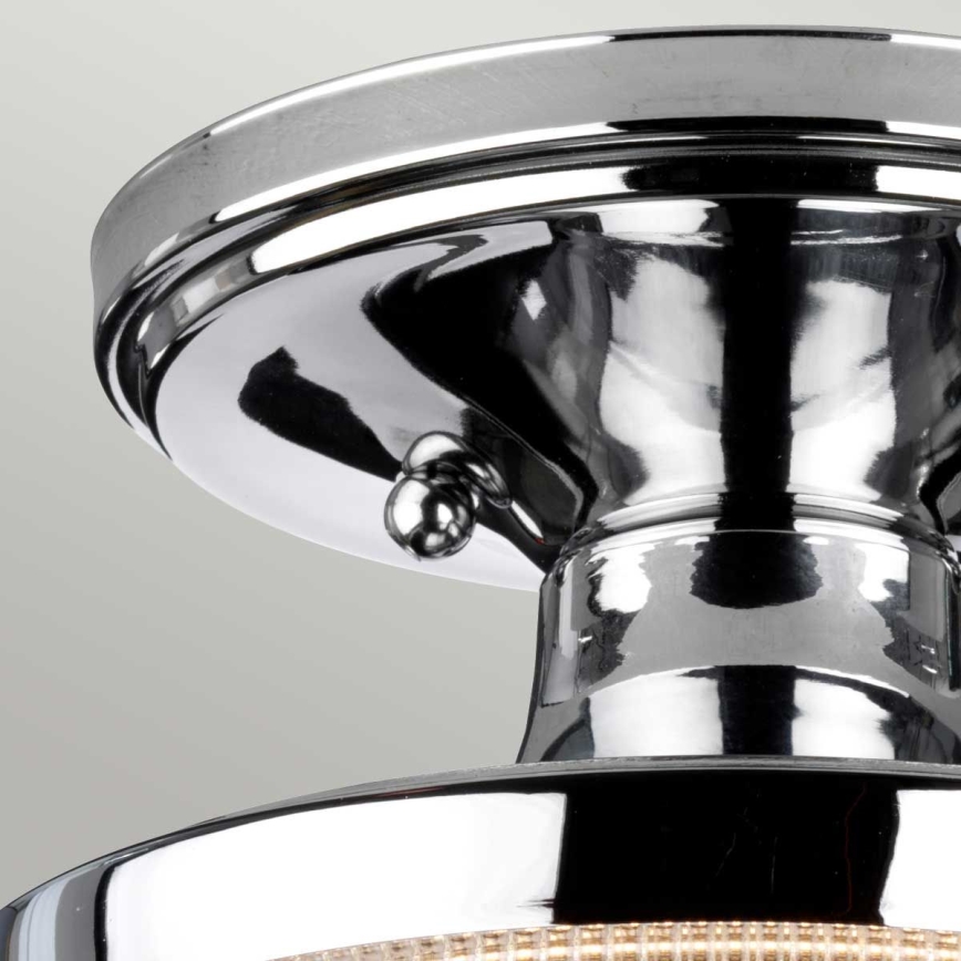 Quoizel - Koupelnové stropní svítidlo DUBLIN 1xE27/40W/230V IP44 lesklý chrom