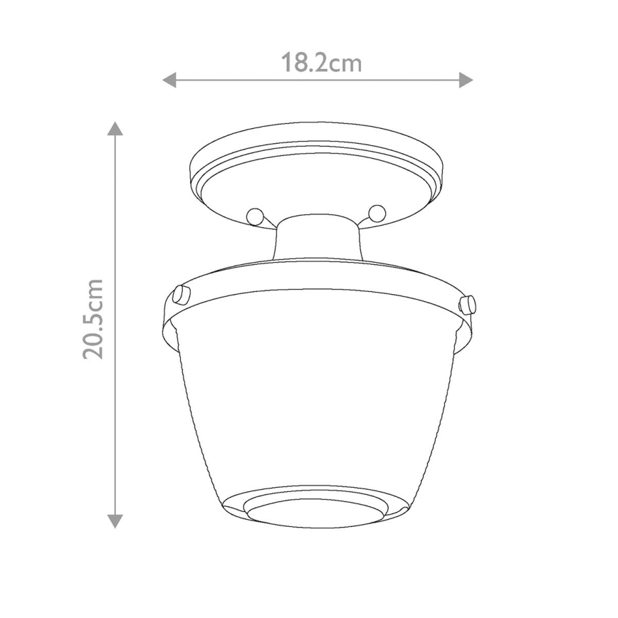 Quoizel - Koupelnové stropní svítidlo DUBLIN 1xE27/40W/230V IP44 lesklý chrom