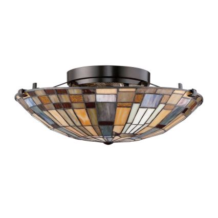 Quoizel - Stropní svítidlo INGLENOOK 2xE27/60W/230V pr. 40,7 cm