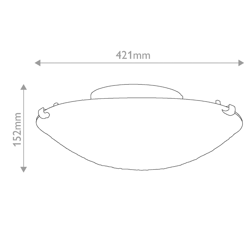 Quoizel - Stropní svítidlo Tiffany LARISSA 2xE27/40W/230V pr. 41,2 cm
