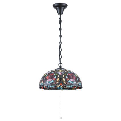 Quoizel - Lustr na řetězu Tiffany LARISSA 3xE27/60W/230V pr. 38,5 cm