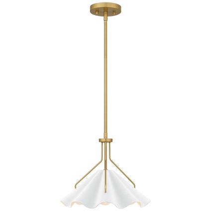 Quoizel - Lustr na tyči MEJIA 1xE27/60W/230V pr. 35,6 cm mosaz