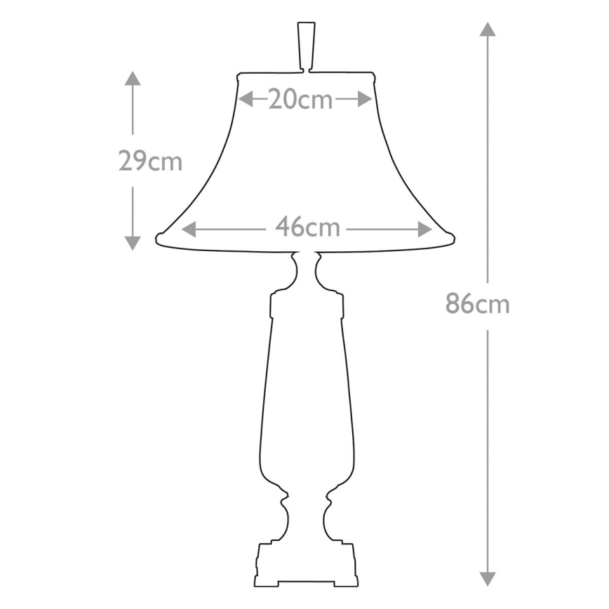 Quoizel - Stolní lampa MONTEVERDE 1xE27/60W/230V