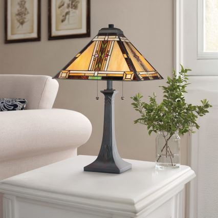 Quoizel - Stolní lampa NAVAJO 2xE27/60W/230V