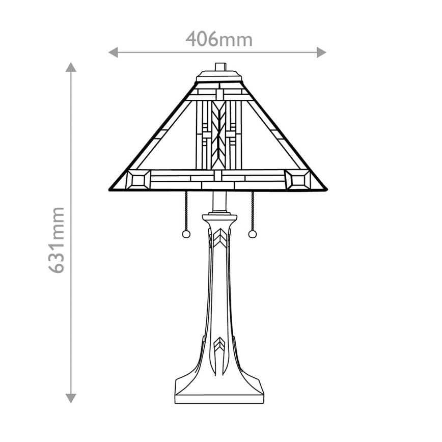Quoizel - Stolní lampa NAVAJO 2xE27/60W/230V