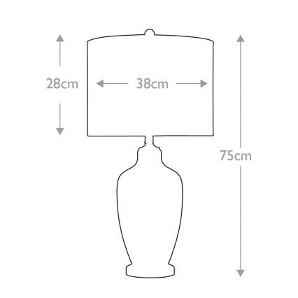 Quoizel - Stolní lampa NICOLLS 1xE27/100W/230V