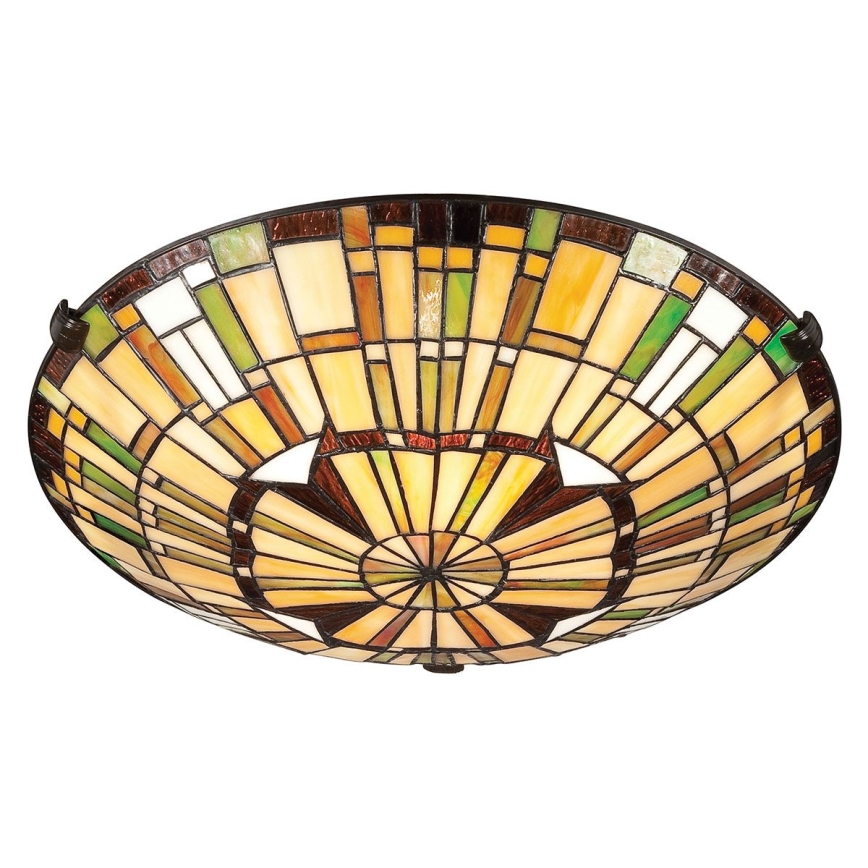 Quoizel - Stropní svítidlo Tiffany REED 2xE27/60W/230V pr. 42 cm