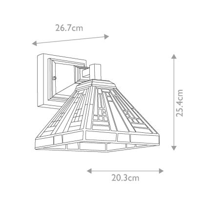 Quoizel - Nástěnné svítidlo Tiffany STEPHEN 1xE27/100W/230V