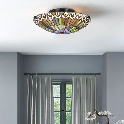 Quoizel - Stropní svítidlo WATKINS 2xE27/60W/230V pr. 42 cm