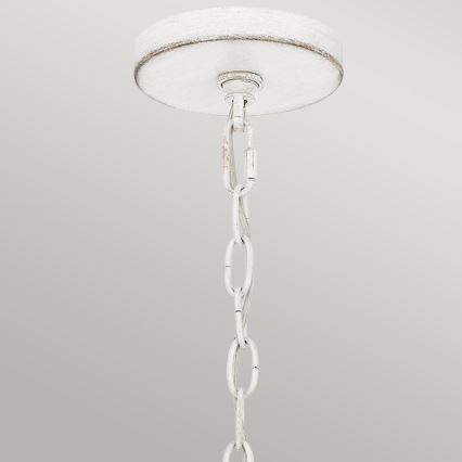 Quoizel - Lustr na řetězu WAYLON 4xE27/60W/230V pr. 50,4 cm hnědá/bílá