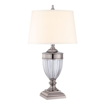 Quoizel - Stolní lampa DENNISON 1xE27/60W/230V lesklý chrom