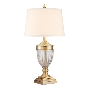 Quoizel - Stolní lampa DENNISON 1xE27/60W/230V zlatá