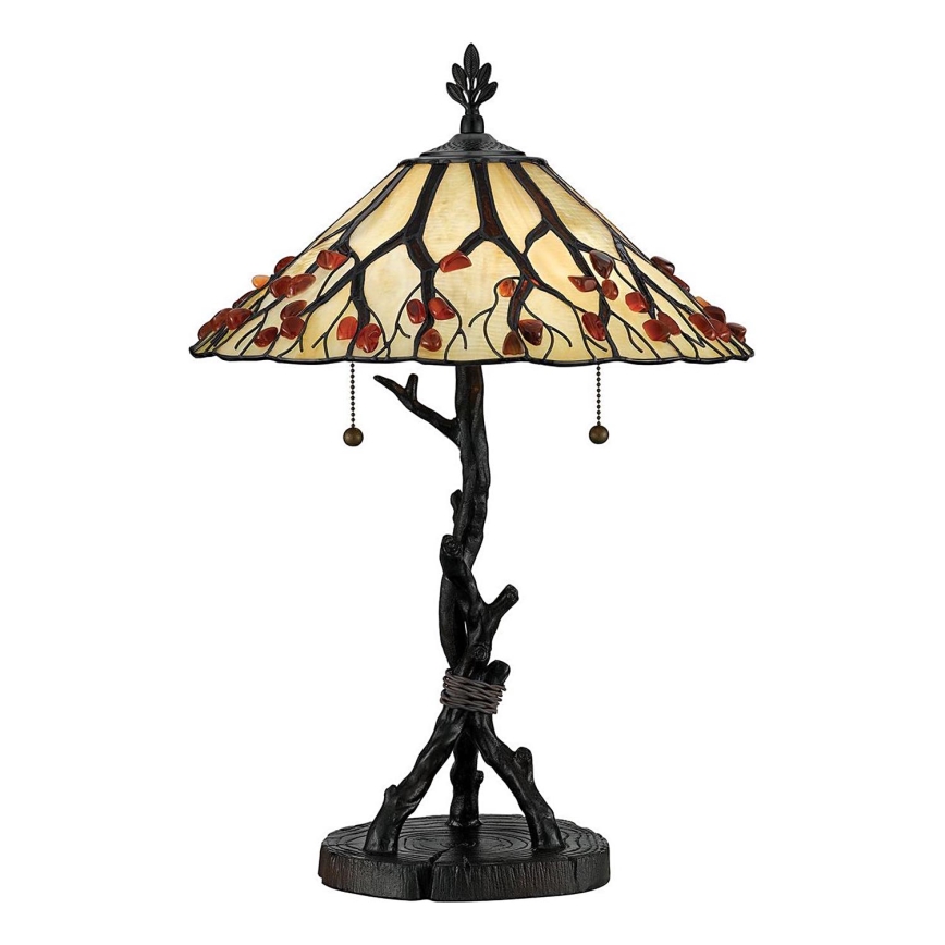 Quoizel - Stolní lampa WHISPERING 2xE27/60W/230V