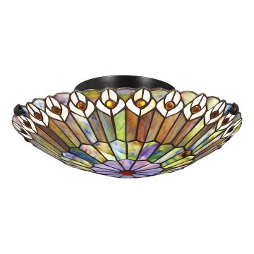 Quoizel - Stropní svítidlo Tiffany WATKINS 2xE27/60W/230V pr. 42 cm