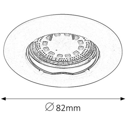 Rabalux - SADA 3xLED Podhledové svítidlo 3xGU10/3W/230V IP40