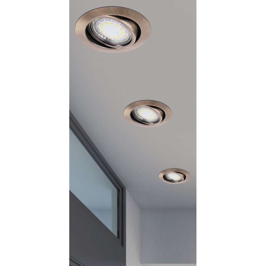 Rabalux - SADA 3xLED podhledové svítidlo 3xGU10-LED/3W/230V