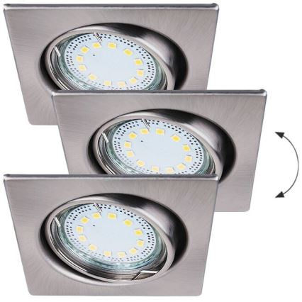 Rabalux - SADA 3xLED Podhledové svítidlo 1xGU10/3W/230V IP40