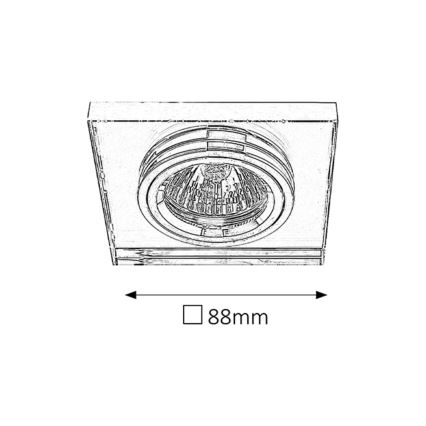 Rabalux - Podhledové svítidlo 1xGU5,3/50W/12V