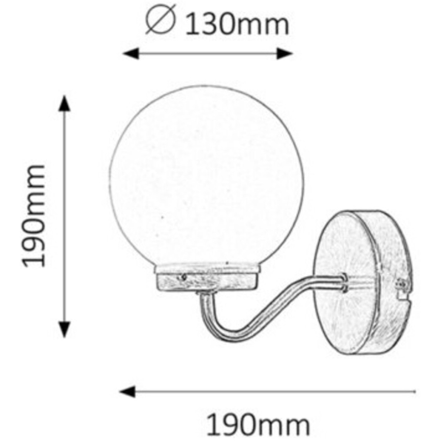 Rabalux - Koupelnové nástěnné svítidlo 1xE14/40W/230V IP44