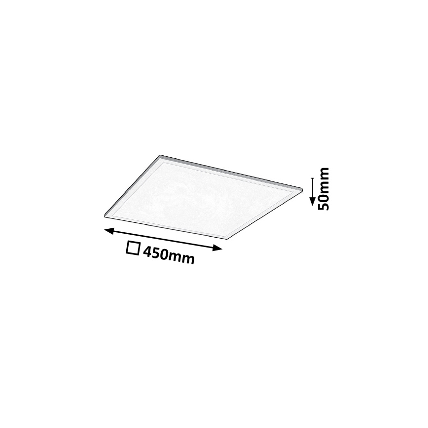 Rabalux - LED Stmívatelný panel LED/24W/230V 45x45cm