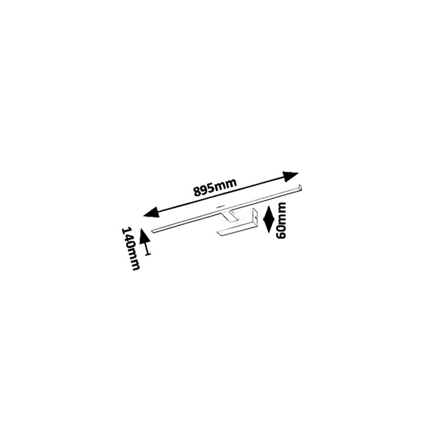 Rabalux - LED Koupelnové osvětlení zrcadla ALBINA LED/18W/230V IP23 89,5 cm