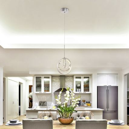 Rabalux - LED Křišťálový lustr na lanku LED/7W/230V