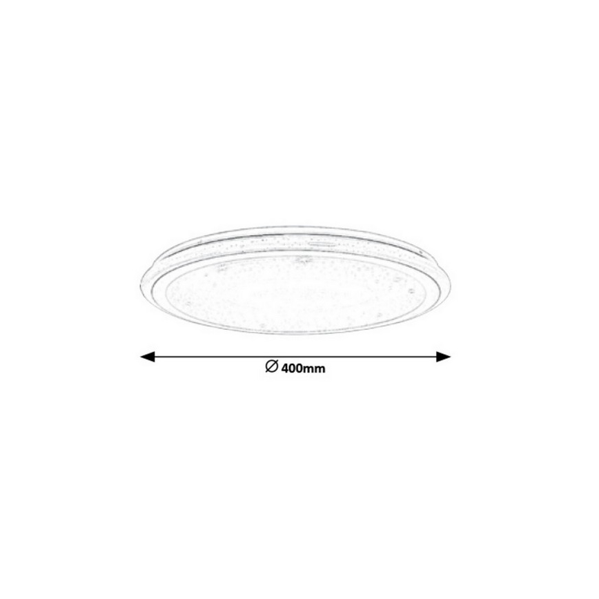 Rabalux - LED Stmívatelné stropní svítidlo na dálkové ovládání RGB LED/32W/230V pr. 40 cm