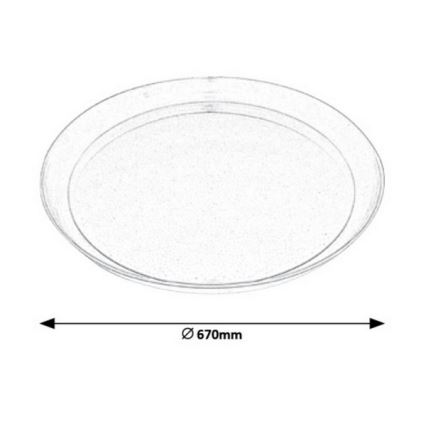 Rabalux - LED Stmívatelné stropní svítidlo na dálkové ovládání RGB LED/40W/230V pr. 67 cm
