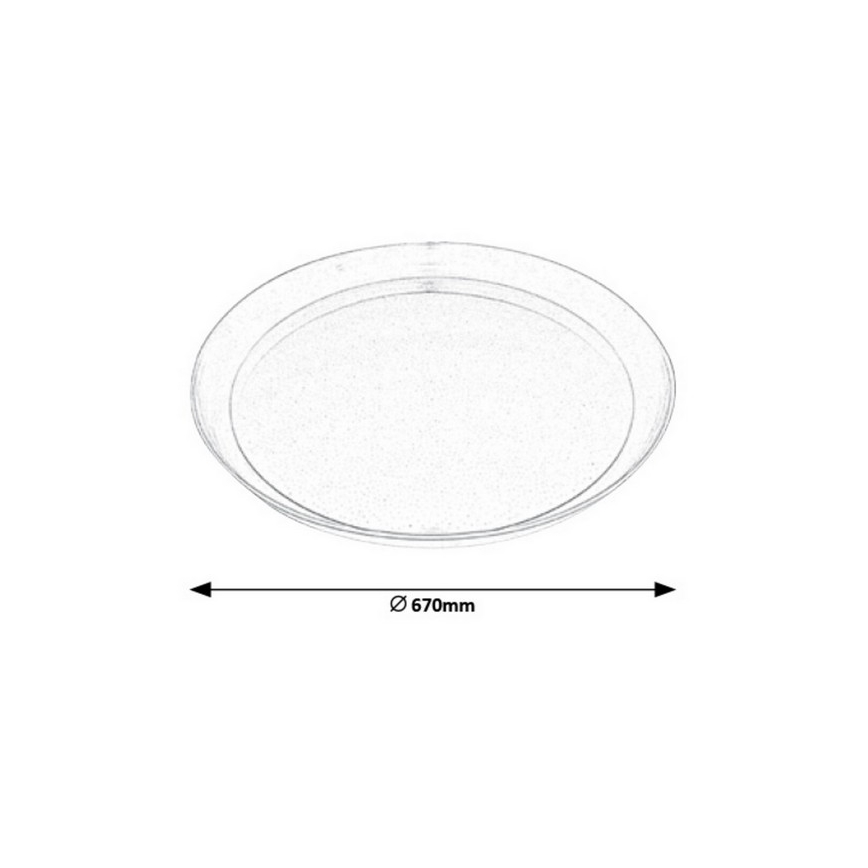 Rabalux - LED Stmívatelné stropní svítidlo na dálkové ovládání RGB LED/40W/230V pr. 67 cm